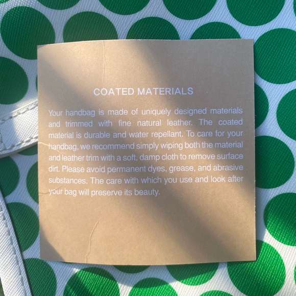 Michael Kors Green Polka Dot Bag - Picture 3 of 5